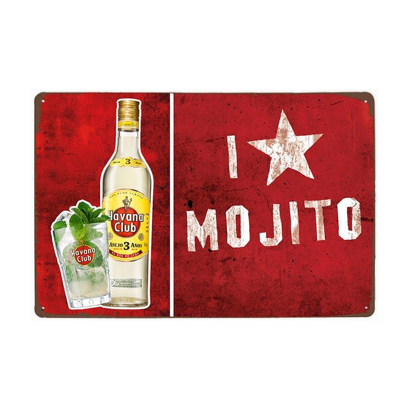 plaque-metal-vintage-i-love-mojito Plaque Métal Vintage I Love Mojito