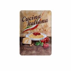 plaque métal vintage italien