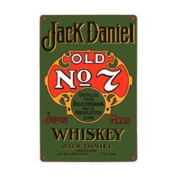 Plaque Métal Vintage Jack Daniel's N°7