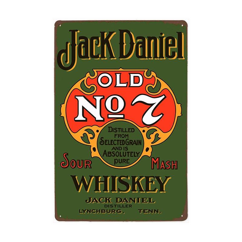 plaque-metal-vintage-jack-daniels-n7 Plaque Métal Vintage Jack Daniel's N°7