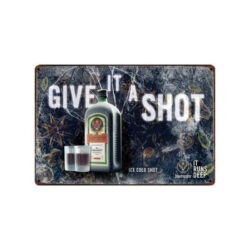 plaque métal vintage jäger