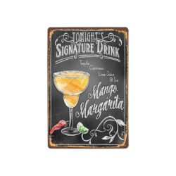 Plaque Métal Vintage Mango Margarita