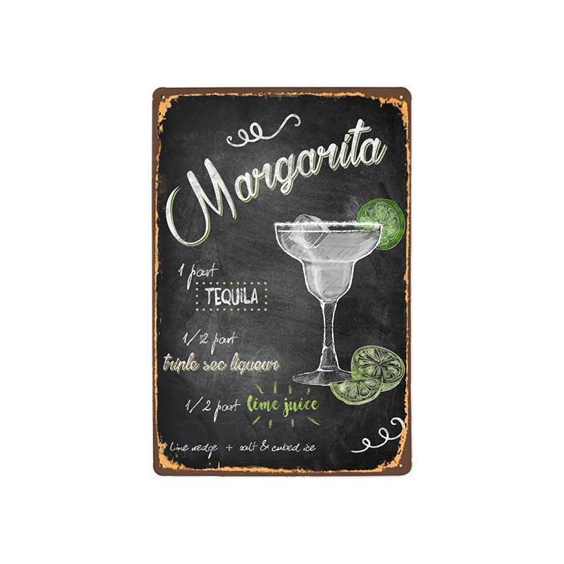 plaque-metal-vintage-margerita Plaque Métal Vintage Margerita