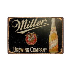 Plaque Métal Vintage Miller Brewing Company