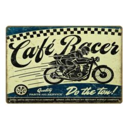 plaque metal vintage moto