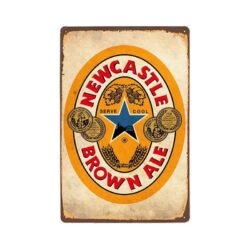 Plaque Métal Vintage Newcastle Brown Ale