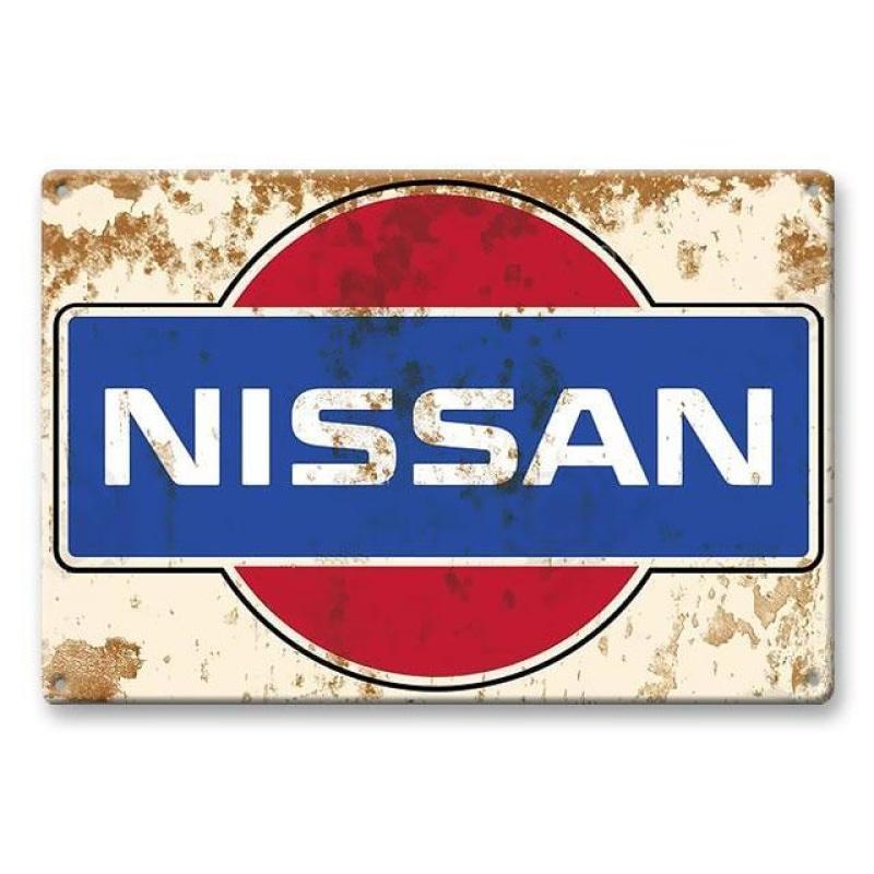 plaque-metal-vintage-nissan Plaque Métal Vintage Nissan