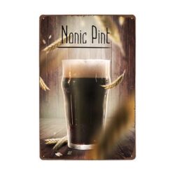 Plaque Métal Vintage Nonic Pint