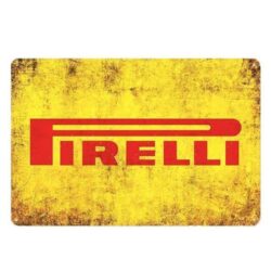 plaque métal vintage pirelli