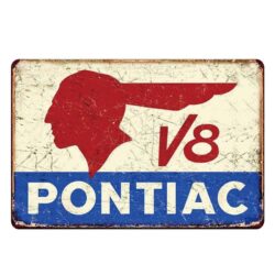 Plaque Métal Vintage Pontiac