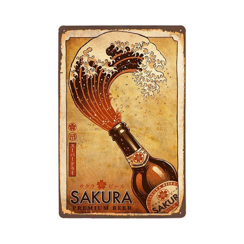plaque-metal-vintage-sakura Plaque Métal Vintage Sakura