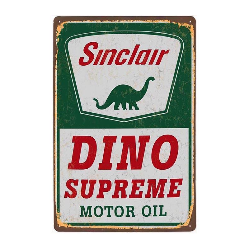 plaque-metal-vintage-sinclair-dino-supreme Plaque Métal Vintage Sinclair Dino Supreme