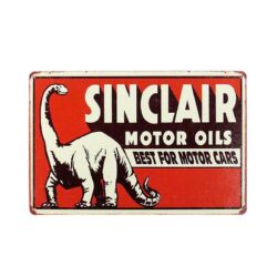 Plaque Métal Vintage Sinclair Motor Oil