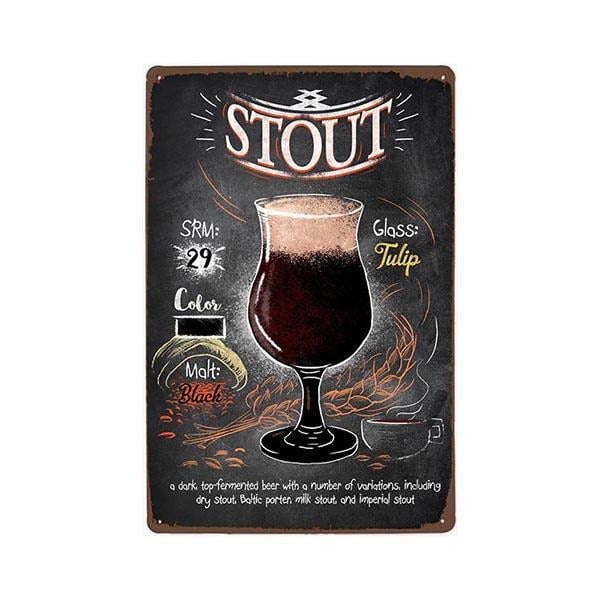 plaque-metal-vintage-stout Plaque Métal Vintage Stout