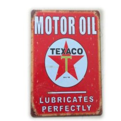 plaque métal vintage texaco