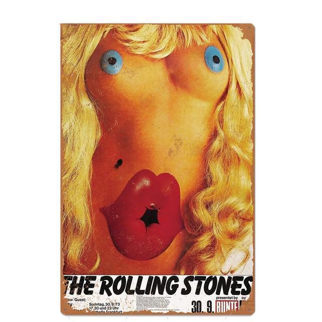 plaque-metal-vintage-the-rolling-stones Plaque Métal Vintage <br> The Rolling Stones – Image 1