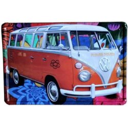 plaque métal vintage vw