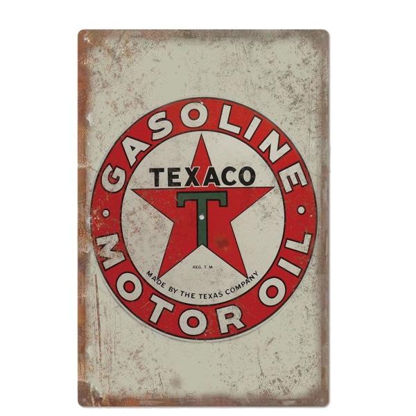 plaque-metallique-vintage-texaco plaque métallique vintage texaco