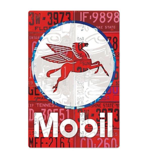 plaque-mobiloil plaque mobiloil
