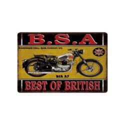 plaque moto bsa