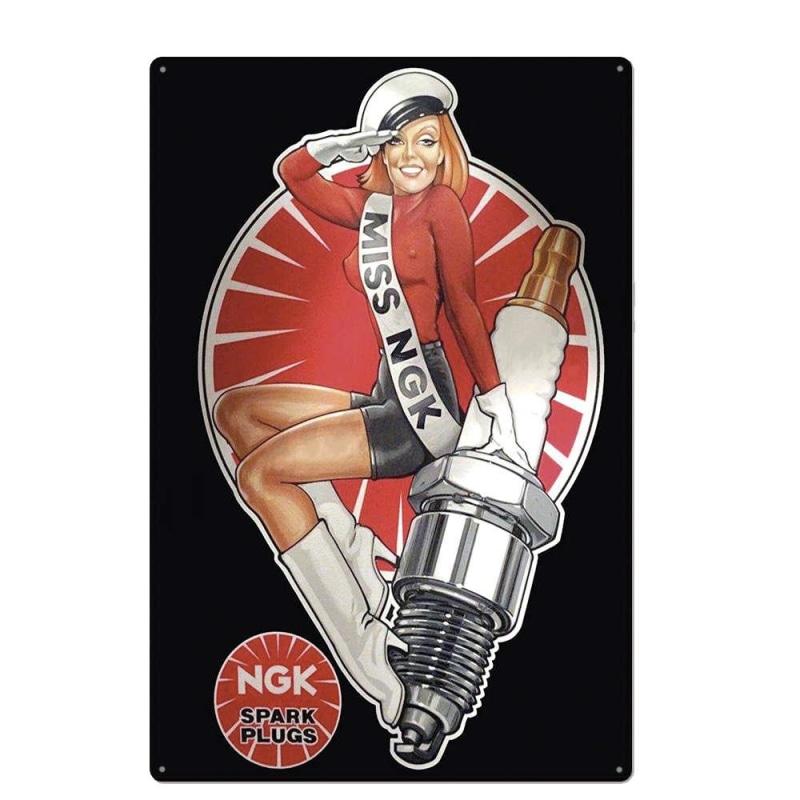 plaque-ngk-metal plaque ngk métal