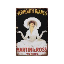 plaque publicitaire ancienne martini