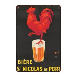 plaque publicitaire bière ancienne