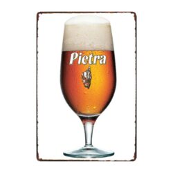 plaque publicitaire bière pietra