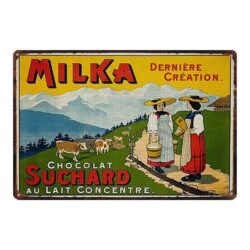 plaque publicitaire chocolat
