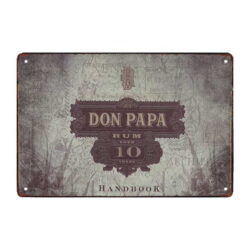 plaque publicitaire don papa