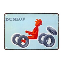 plaque publicitaire dunlop ancienne