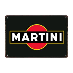 plaque publicitaire émaillée martini