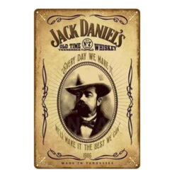 plaque publicitaire jack daniel's