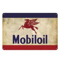 plaque publicitaire mobiloil