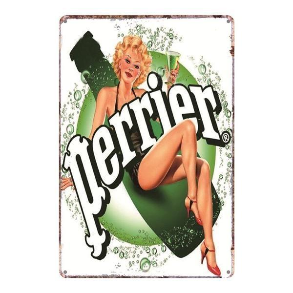 plaque-publicitaire-perrier plaque publicitaire perrier