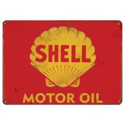 plaque publicitaire shell