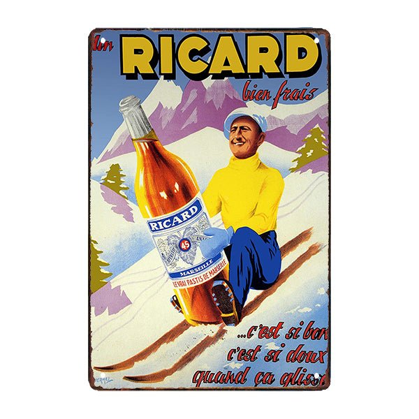 plaque-publicitaire-tole-ricard plaque publicitaire tole ricard