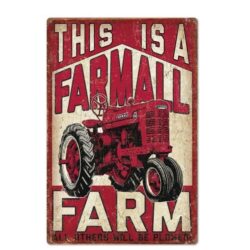 plaque publicitaire tracteur