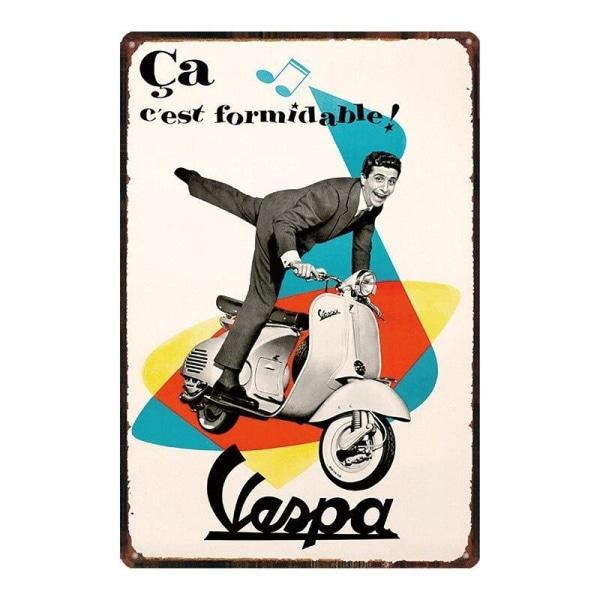 plaque-publicitaire-vespa plaque publicitaire vespa