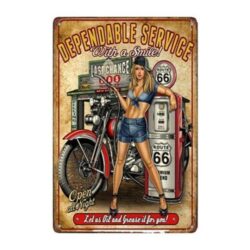 plaque publicitaire vintage moto