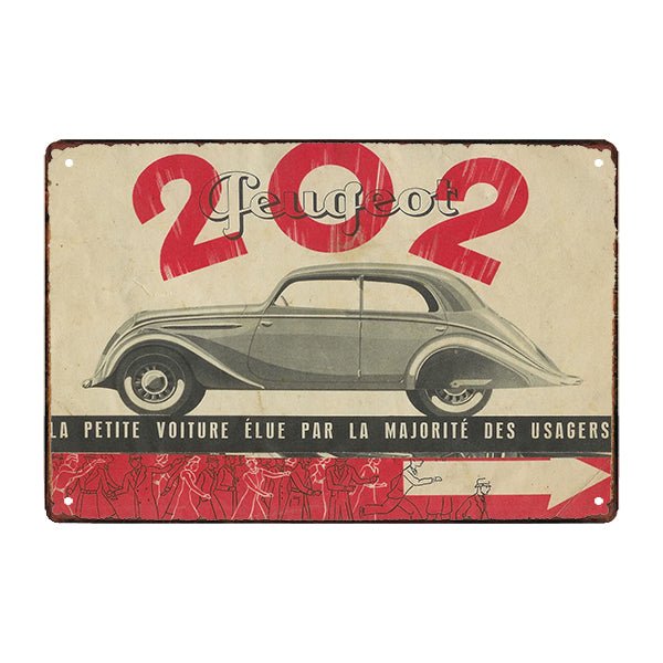 plaque-publicitaire-vintage-peugeot plaque publicitaire vintage peugeot