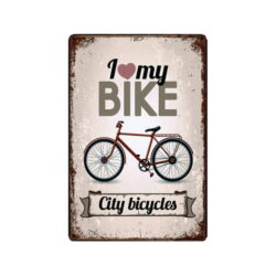 plaque rétro vélo