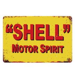 plaque shell publicitaire