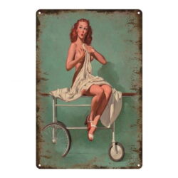 plaque tole pin-up