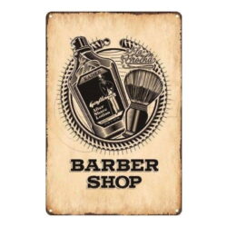 plaque vintage barber shop