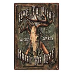 plaque vintage chasseur