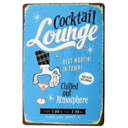 plaque vintage cocktail