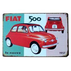 plaque vintage fiat