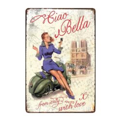 plaque vintage italienne