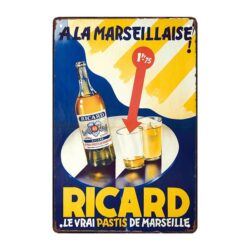 plaque vintage ricard